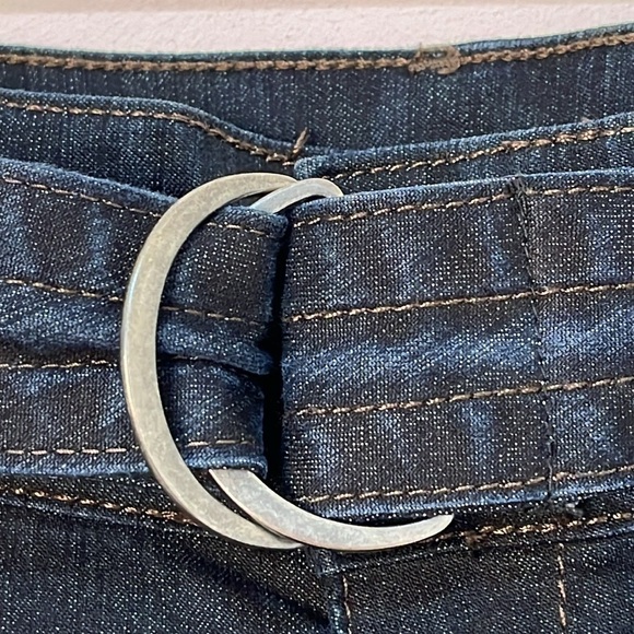 Style & Co Women's Size 10 Wide Leg Jeans Dark Wash Trouser Pant Style - Picture 3 of 16